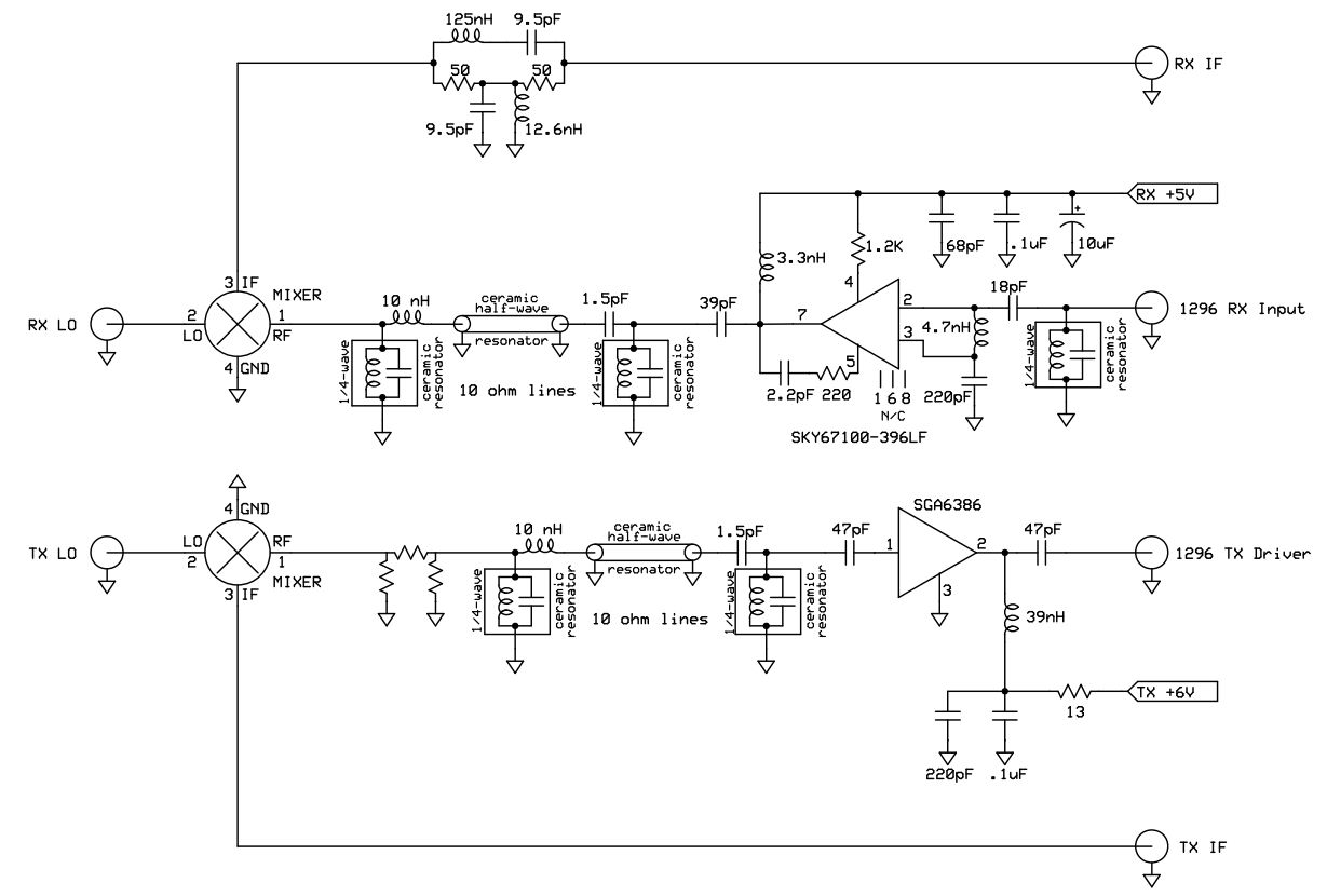 Трансвертер lz4au на 1296 мгц схема